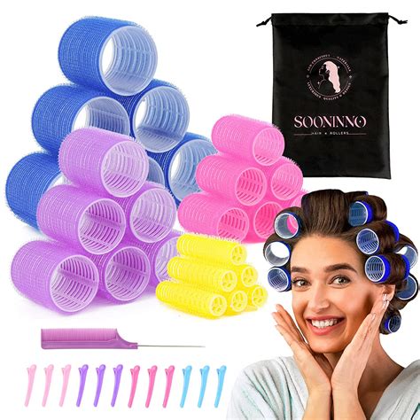 25 Rollers, (5) Medium 1 Rollers ; Compact Hot RollersHair Curlers - Achieve gorgeous curls and waves This compact set delivers easy use and simple storage. . Amazon hair rollers